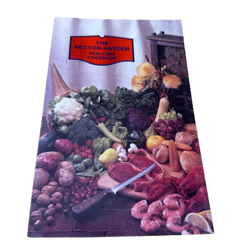 Vintage 1987 80s Harvest Cookbook Rector Hayden Realtors Recipes Lexington KY